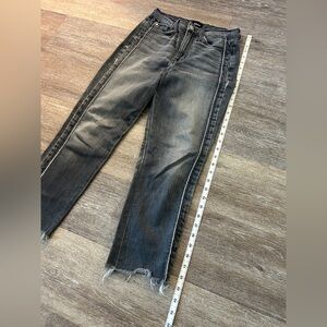 Hudson Ankle Length Distressed Blue Cropped Jeans